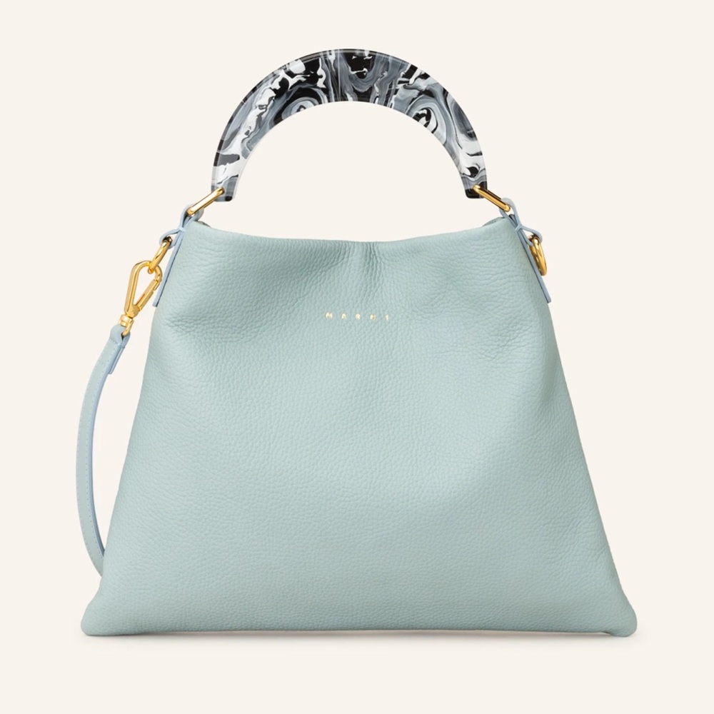 Marni Venice Bag - Resin - Small - Light Blue - Gold